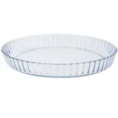 FUENTE REDONDA ONDULADA BOROSILICATO 28x3,5cm 480528 IBILI