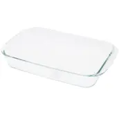 FUENTE RECTANGULAR BOROSILICATO 30x18cm 1,6lt 480730 IBILI