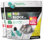 CEBO PARA RATAS ROE BLOCK 520gr (2x260gr) 231535 MASSO