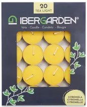 PAQ. 20 VELAS CITRONELA 3,5cm 24136/20557 IBERGARDEN