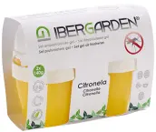 PACK 2 GEL 140g REPELENTE MOSQUITO CITRONELA 82467 IBERGARDEN