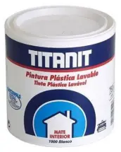 BOTE 750ml PINTURA PLASTICA MATE BLANCO INTERIOR 029 TITANIT TITAN