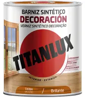 BARNIZ BRILLANTE CAOBA 250ml M10-1004 TITANLUX