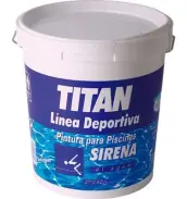 BOTE 4lt PINTURA PISCINAS AZUL SIRENA AL AGUA TITAN
