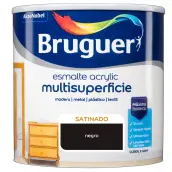ESMALTE ACRILICO NEGRO SATINADO 250ml 5160679 BRUGUER