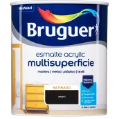 ESMALTE ACRILICO NEGRO SATINADO 750ml 5057491 BRUGUER
