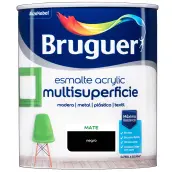 ESMALTE ACRILICO NEGRO MATE 750ml 5069899 BRUGUER
