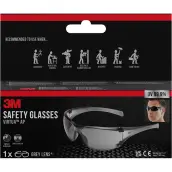 GAFA PROTECTORA PATILLAS LENTE GRIS VIRGC1 3M
