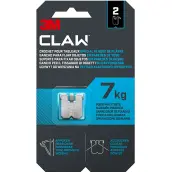 BLISTER 2 GANCHOS 7kg PAREDES YESO LAMINADO 7100269137 CLAW 3M