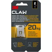 BLISTER 2 GANCHOS 20kg PAREDES YESO LAMINADO 7100269196 CLAW 3M