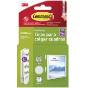 BLISTER 4 JUEGOS TIRAS COLGAR CUADROS 5kg 17204 COMMAND 3M