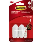 BLISTER 2 PERCHAS PEQUEÑAS 4 TIRAS 450gr 17082 COMMAND 3M