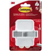 SOPORTE COLGADOR ESCOBA 2 TIRAS 1,8kg 17007 COMMAND 3M