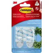 BLISTER 2 PERCHAS TRANSP MEDIANA 4 TIRAS 900gr 17091CLR COMMAND 3M