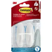 BLISTER 2 PERCHAS BAÑO MEDIANA 4 TIRAS 1,3kg 17081B COMMAND 3M