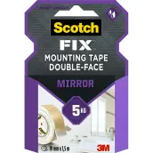 CINTA DOBLE CARA ESPEJOS 19mm x1,5mt 5kg 4496W SCOTH 3M