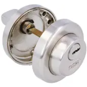 CONDENA MULETILLA INTERIOR CON LLAVE CROMO MATE 47-70mm 24821 AMIG