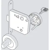 CONDENA MULETILLA INTERIOR CON LLAVE LATONADA 47-70mm 24822 AMIG