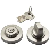 CONDENA MULETILLA INTERIOR CON LLAVE EXTERIOR NIQUEL 70mm SV-496 EQUAL