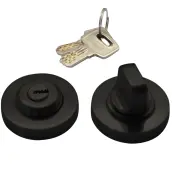 CONDENA MULETILLA INTERIOR CON LLAVE EXTERIOR NEGRO 70mm SV-496 EQUAL