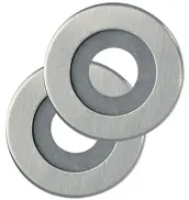JUEGO 2 ROSETAS 35mm PARA MULETILLA Y CONDENA ACERO INOXIDABLE 2602 AYR