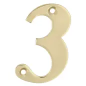 NUMERO 3 LATON 10cm 2672 AMIG