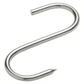 CAJA 10 GANCHOS CARNICERO INOX 10cm