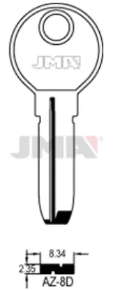 BOLSA 10 LLAVES AZ8D SEGURIDAD JMA