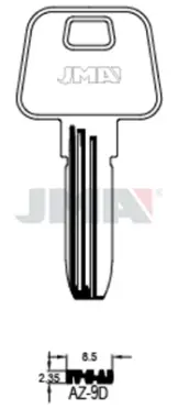 BOLSA 10 LLAVES AZ7 SEGURIDAD JMA