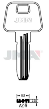 BOLSA 10 LLAVES AZ9 SEGURIDAD JMA
