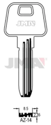 BOLSA 10 LLAVES AZ14 SEGURIDAD JMA