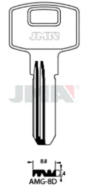 BOLSA 10 LLAVES AMG8D SEGURIDAD JMA