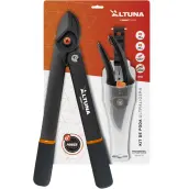 KIT PODA FIBRA TIJERA 2 MANOS 40cm + TIJERA 1 MANO 18cm KIT415 ALTUNA