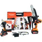KIT TIJERA AF37 Y MOTOSIERRA AF180 ELECTRICA 2 BATERIAS 21V AFKIT3 ALTUNA