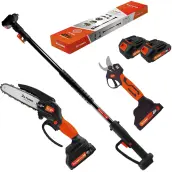 KIT TIJERA AF28 Y MOTOSIERRA AF150 ELECTRICA 2 BATERIAS 21V AFKIT ALTUNA