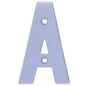 LETRA A INOX 10cm 6762 AMIG