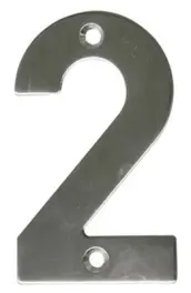 NUMERO 2 INOX 10cm 6770 AMIG