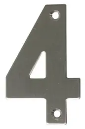 NUMERO 4 INOX 10cm 6772 AMIG