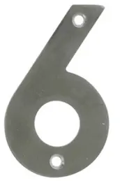 NUMERO 6 INOX 10cm 6774 AMIG