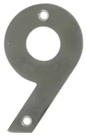NUMERO 9 INOX 10cm 6777 AMIG