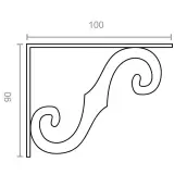 CAJA 10 PALOMILLAS ORNAMENTAL NEGRA 100x90mm 33010 MICEL