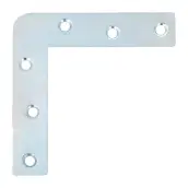 CAJA 100 ESCUADRAS PLANAS ZINCADA 1-80mm 406 AMIG