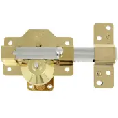CERROJO ALTA SEGURIDAD ANTIBUMPING ORO 90mm MOD. 1PLUS 22019 AMIG