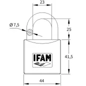 CANDADO 45mm NIQUEL Z45 IFAM