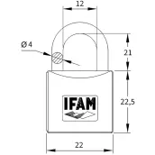 CANDADO 20mm ALTO NIQUEL Z20AL IFAM