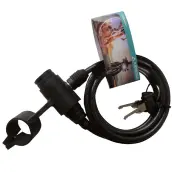 CABLE ANTIRROBO BICICLETA ESPIRAL 150cm x6mm A-1320100 ARREGUI