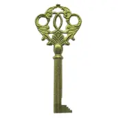 LLAVE ARMARIO LATON E42 DENTADA ORO