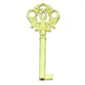 LLAVE ARMARIO ZAMAK E40 ORO