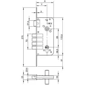 CERRADURA SEGURIDAD BULONES 8912 50-80mm YL6 LATONADA 891280Y70M3BC YALE