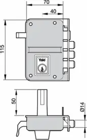 CERRADURA 8HN DCH CROMADA 8DHN YALE